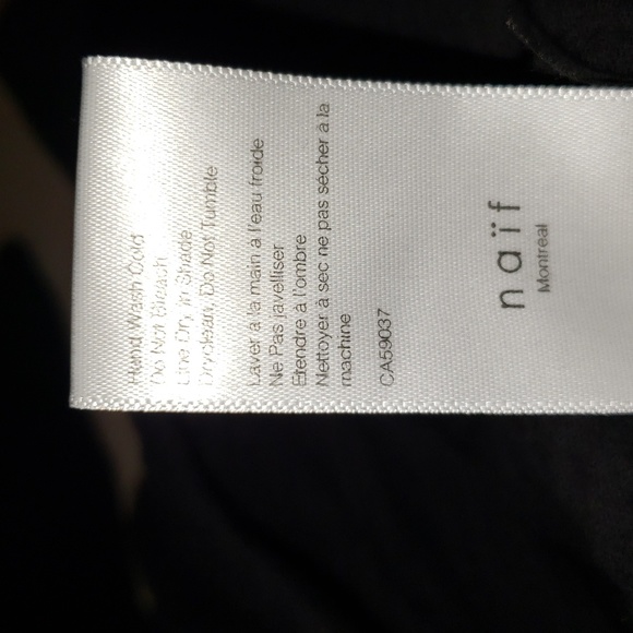 Naif Montreal 100% Cotton Gauze-like Texture Black Jumpsuit - Picture 10 of 10